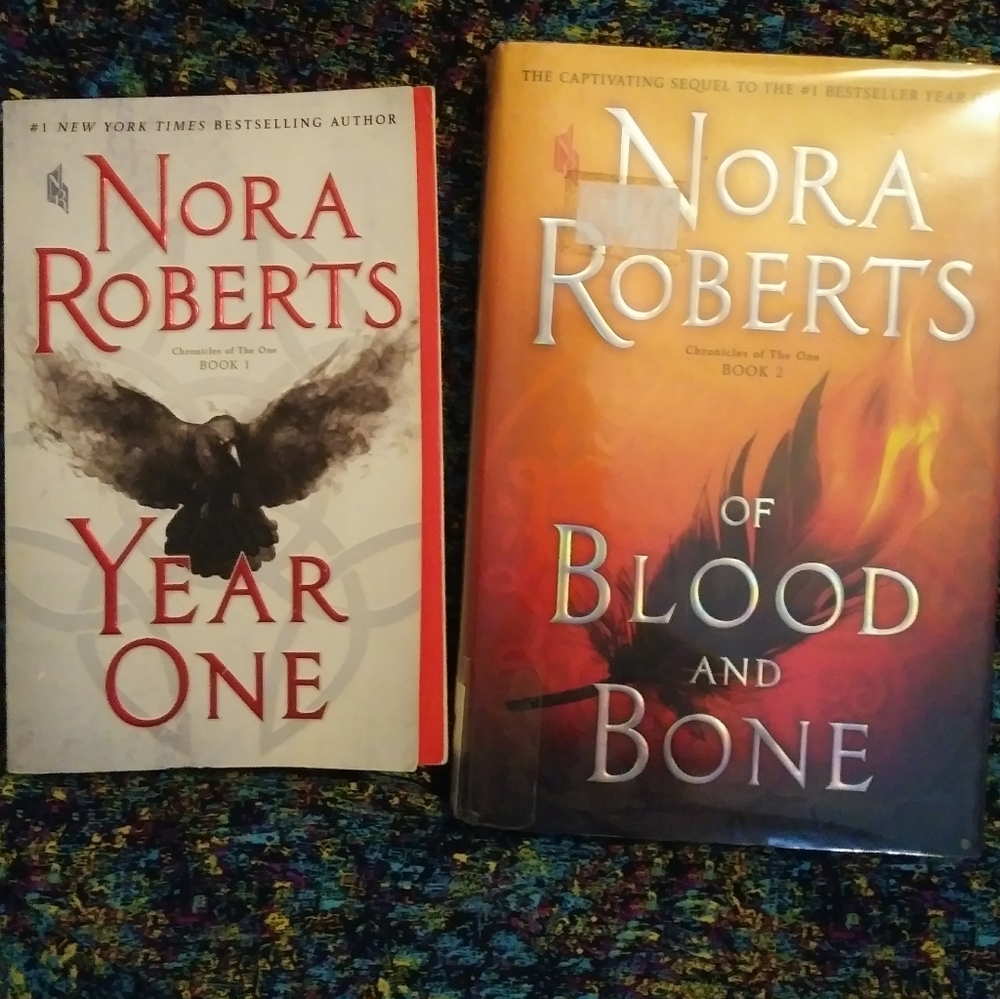 Nora Roberts Year One & Of Blood & Bone books